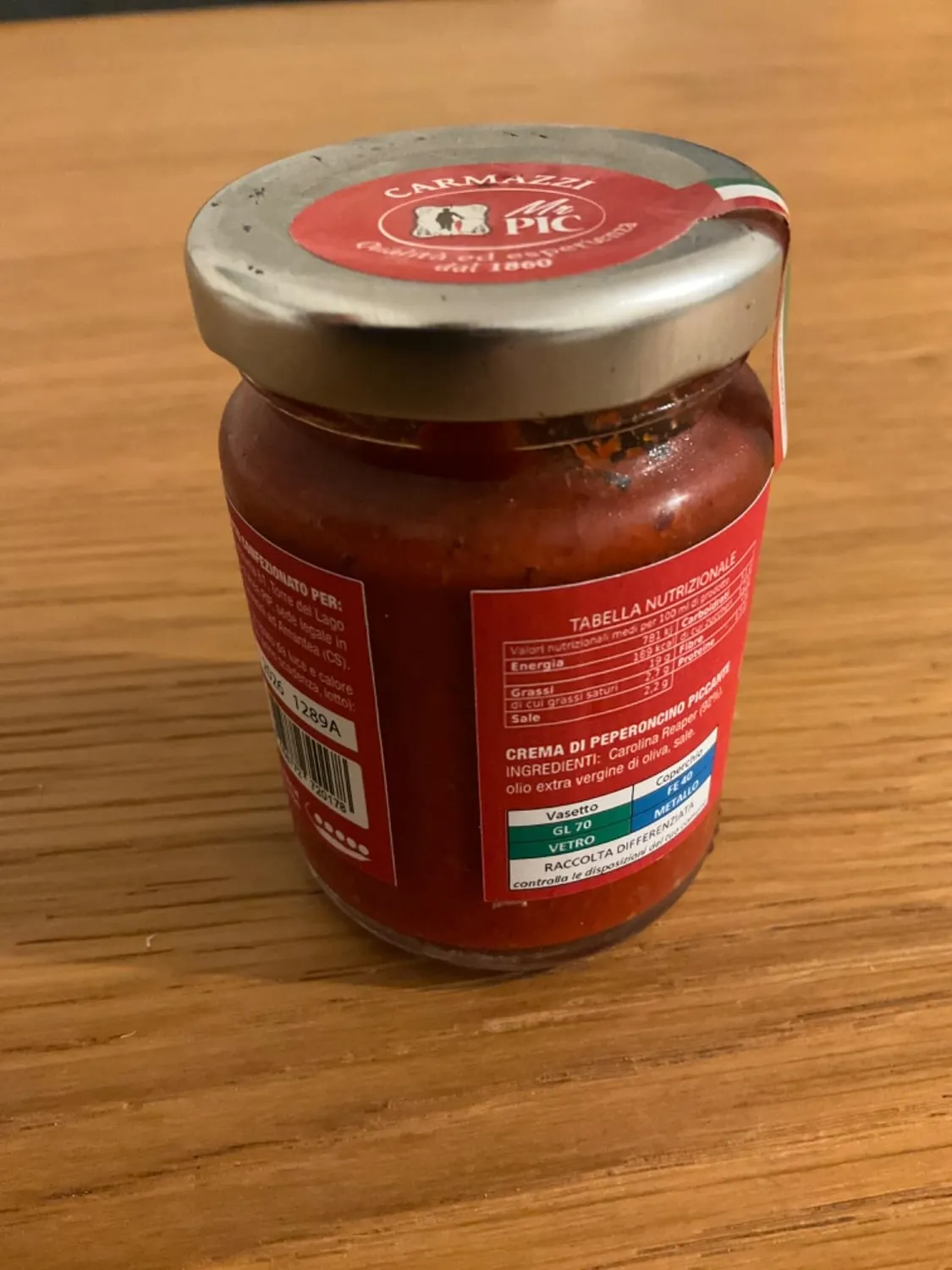 Mr PIC Carolina Reaper crema peperoncino 90g bio