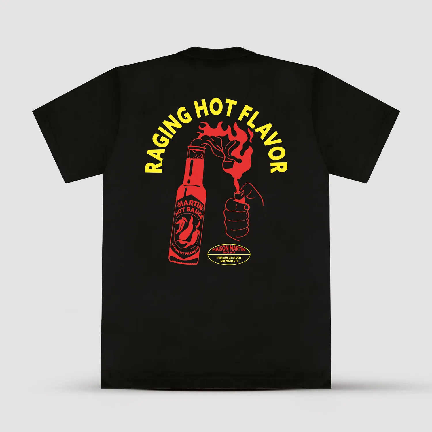 Maison Martin Hot Flavor maglietta cotone bio nera