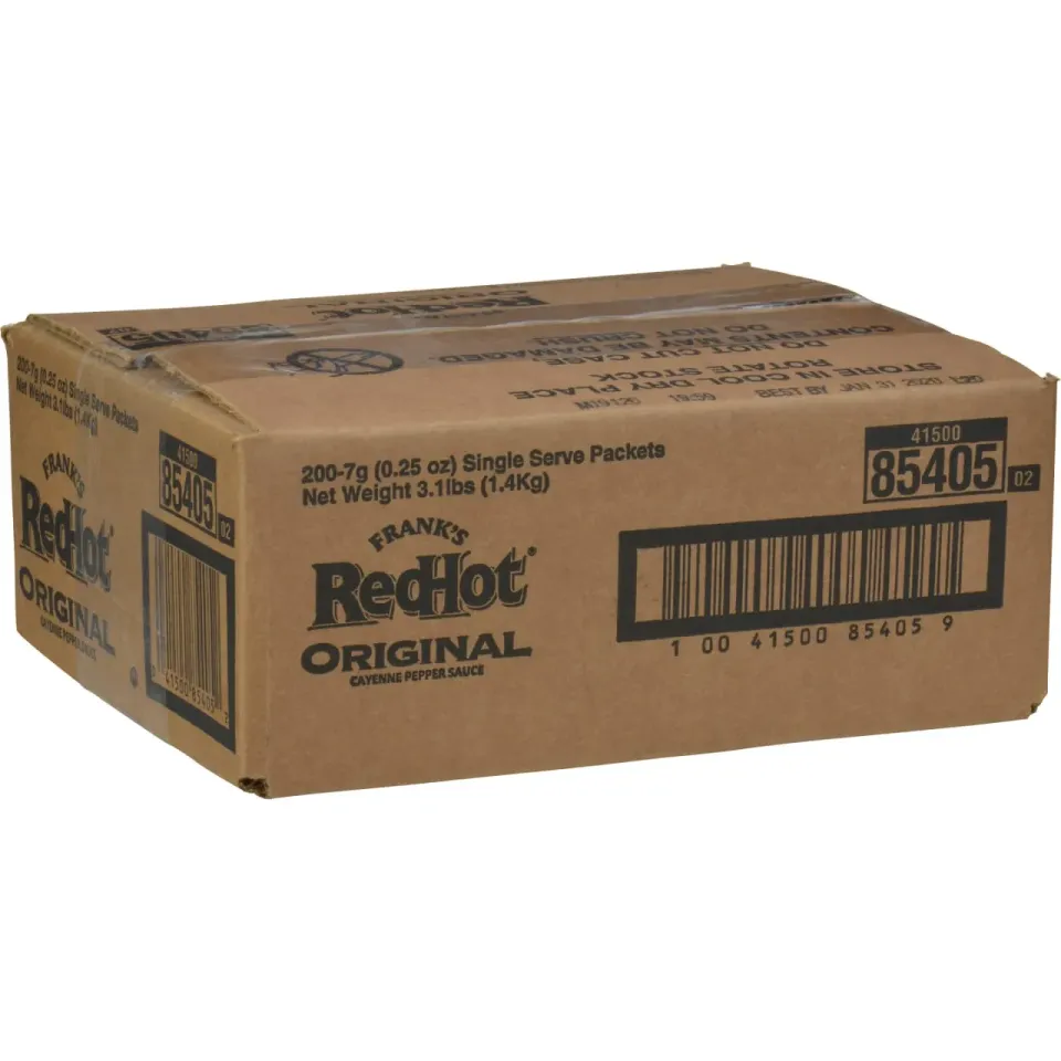 Frank's RedHot Original salsa monoporzioni 200x7 g media