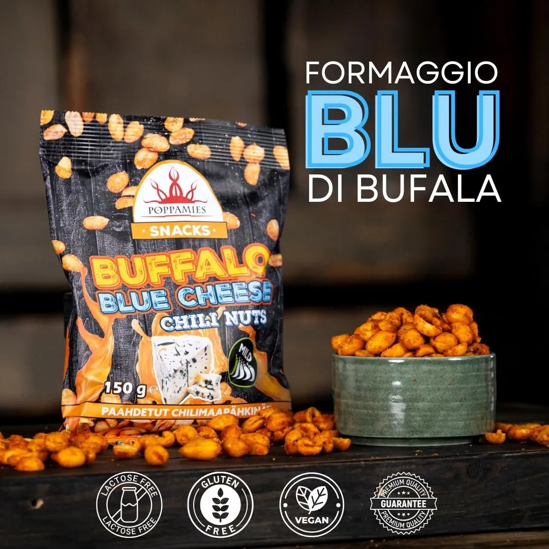 Poppamies Buffalo Blue Cheese arachidi 150g delicate