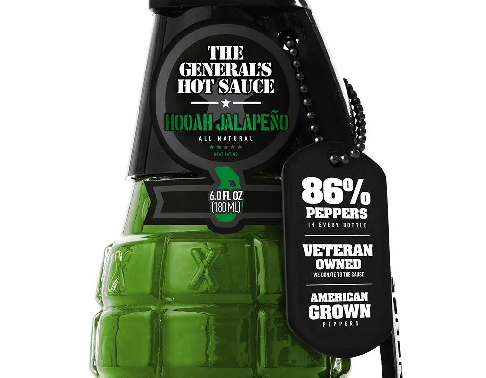 The General's Jalapeno Wave Hooah salsa piccante 3 pezzi delicata