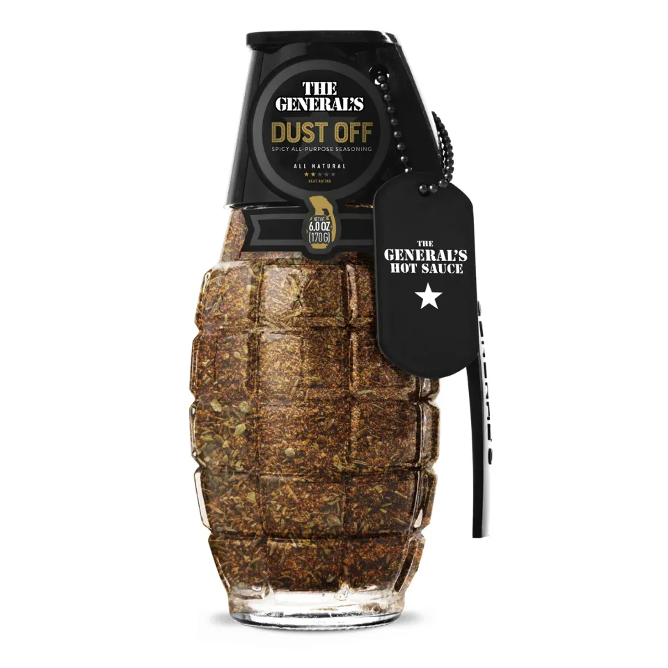 The General's Dust Off salsa piccante bottiglia piccantezza leggera