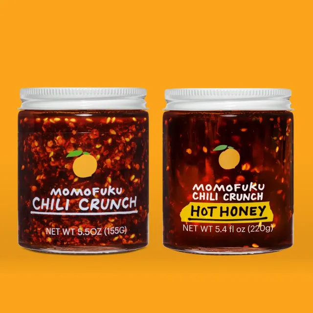 Momofuku Chili Crunch Hot Honey duo olio miele piccante