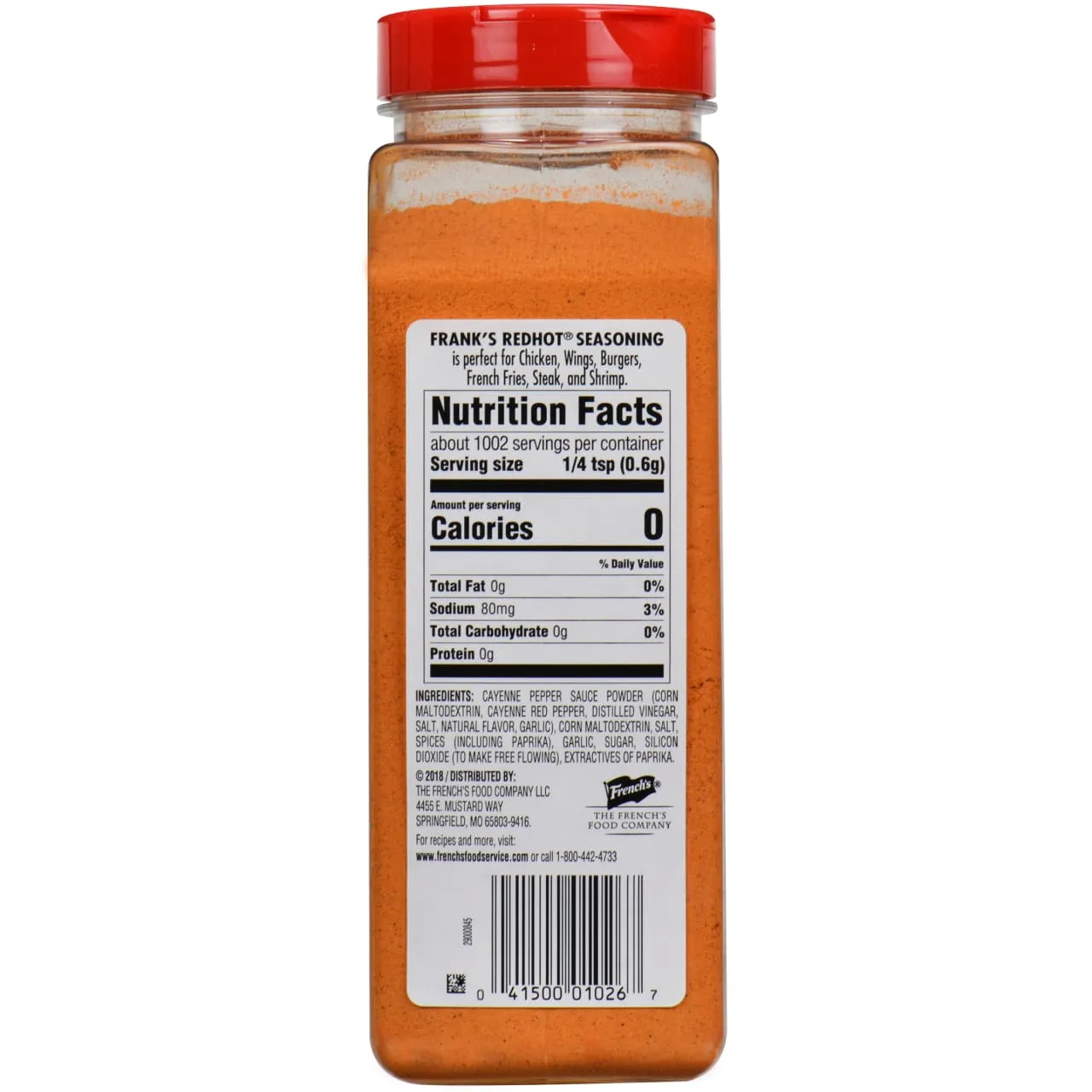 Frank's RedHot Original insaporitore 601 g formato scorta
