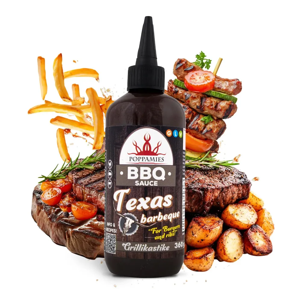 Poppamies Texas salsa barbecue 360g affumicata