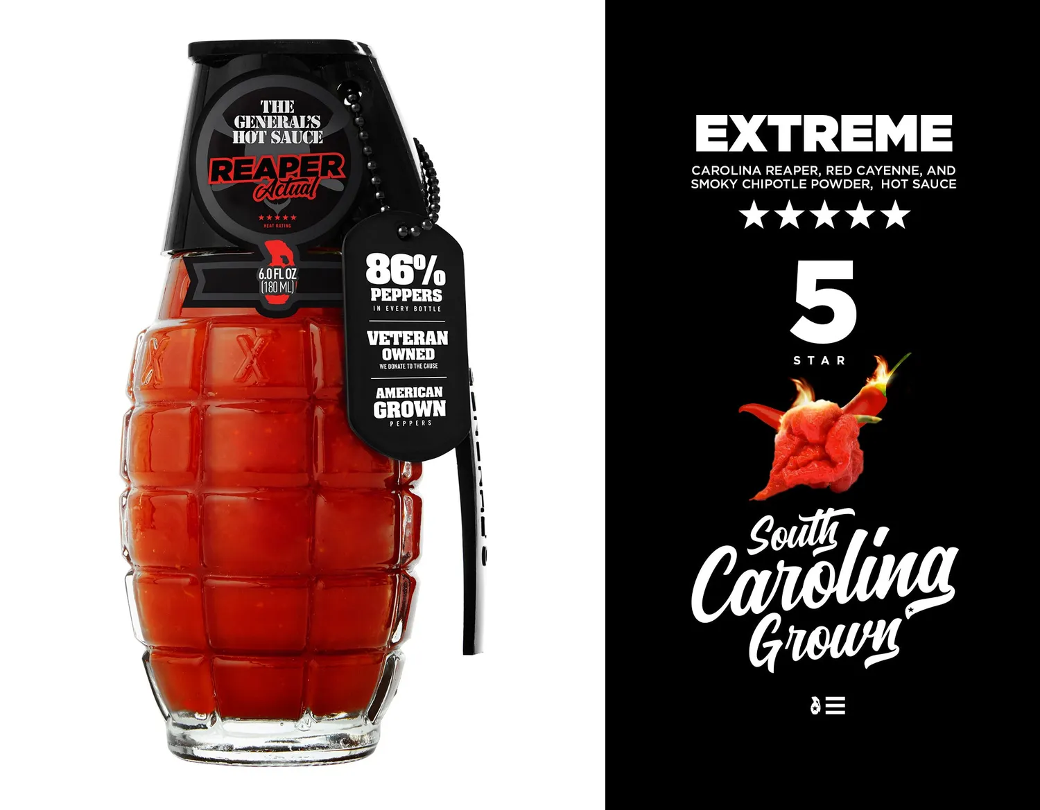 The General's Reaper Wave Reaper Actual salsa piccante 3 pezzi estrema