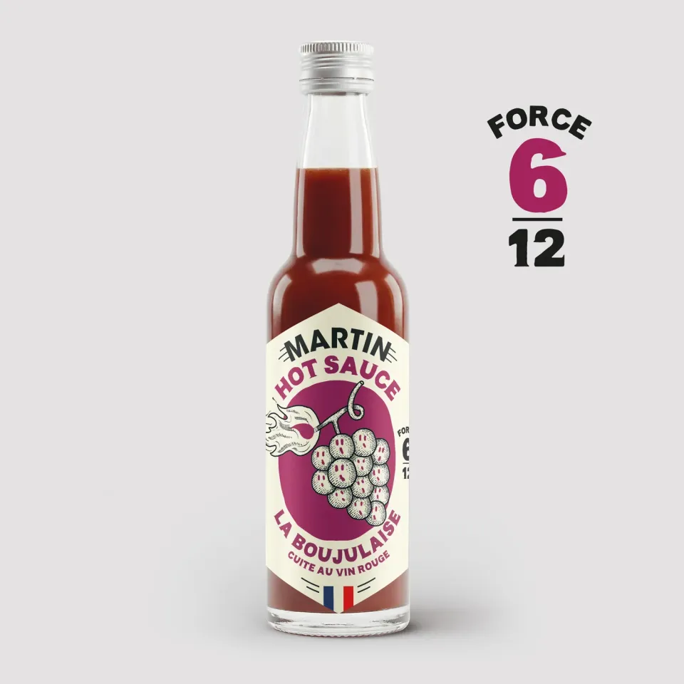 Maison Martin La Boujulaise salsa piccante vino Gamay forza 6