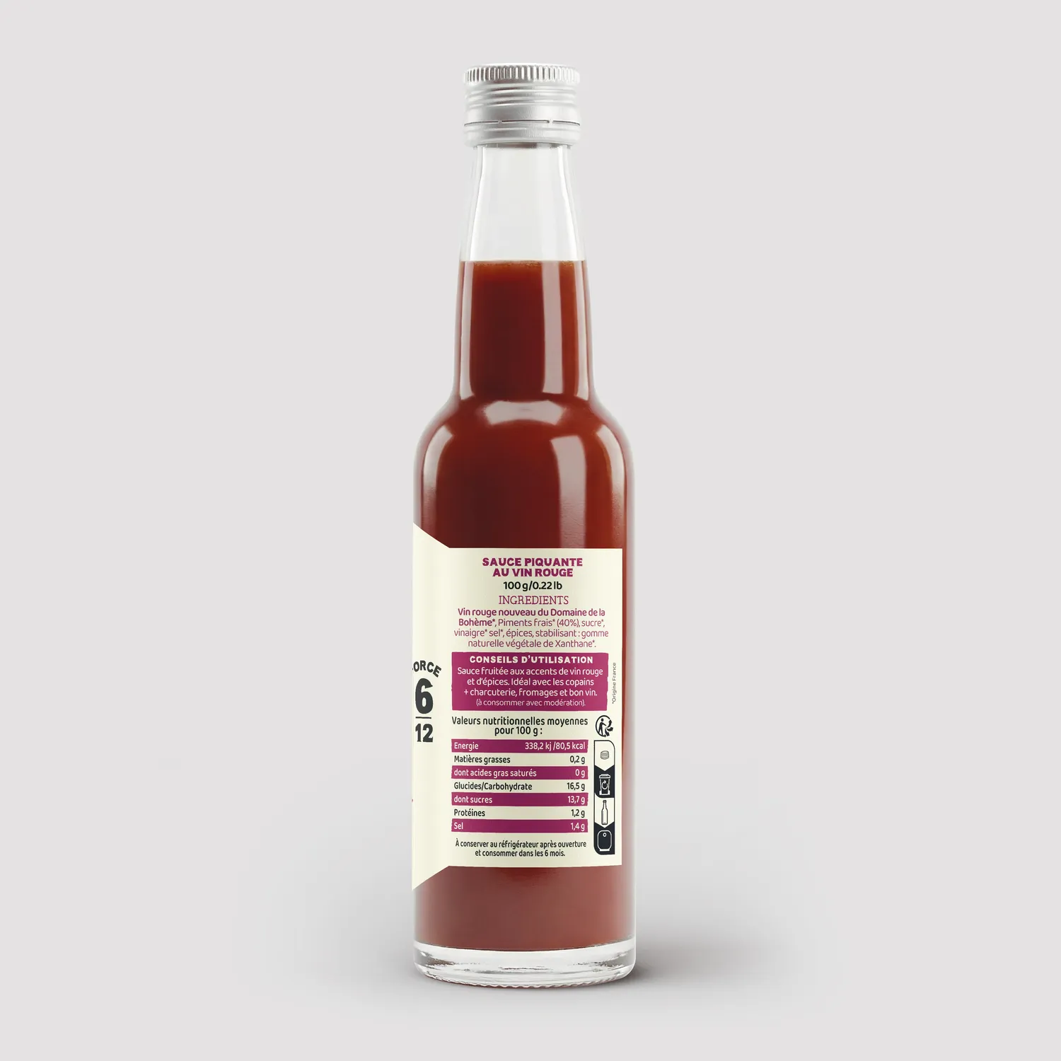 Maison Martin La Boujulaise salsa piccante vino Gamay forza 6