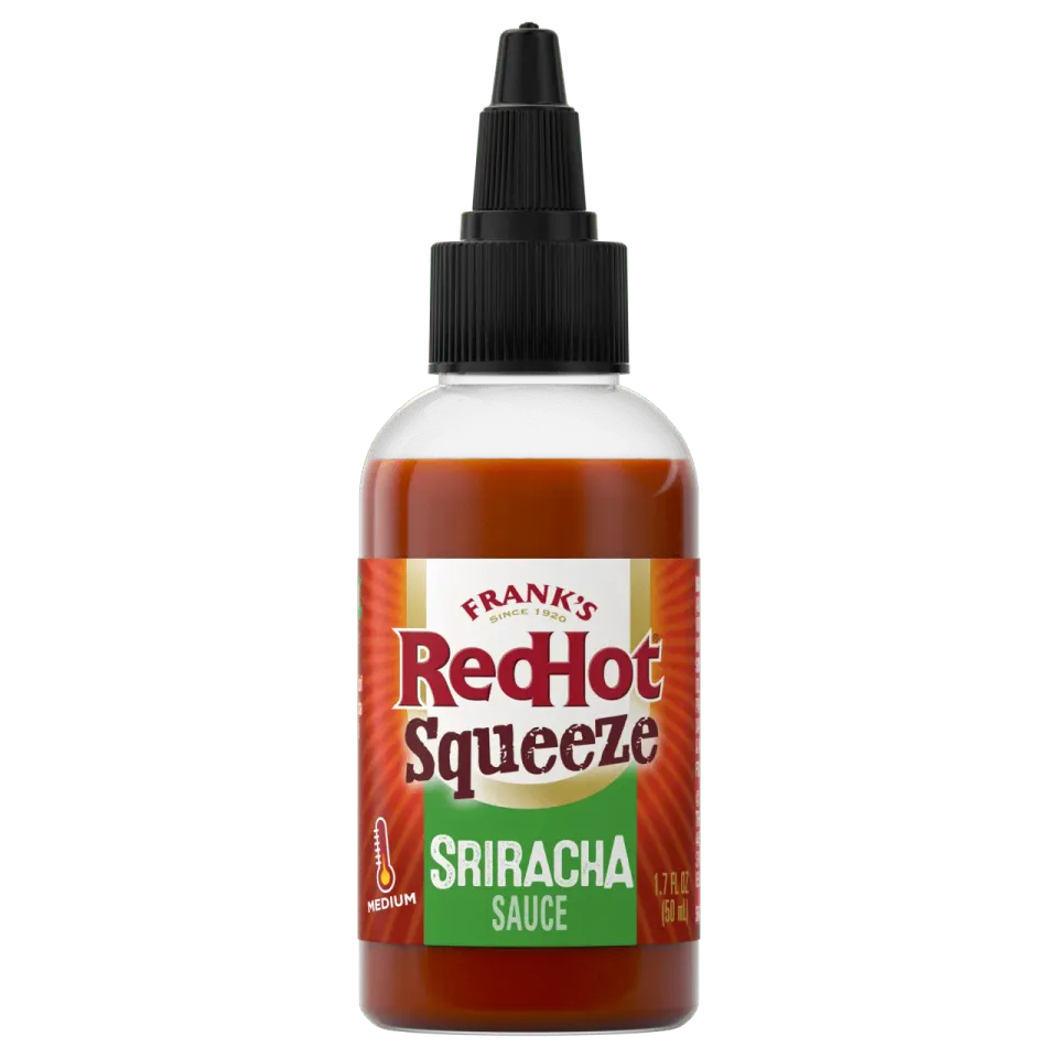 Frank's RedHot Sriracha Mini Squeeze salsa piccante 50 ml affumicata