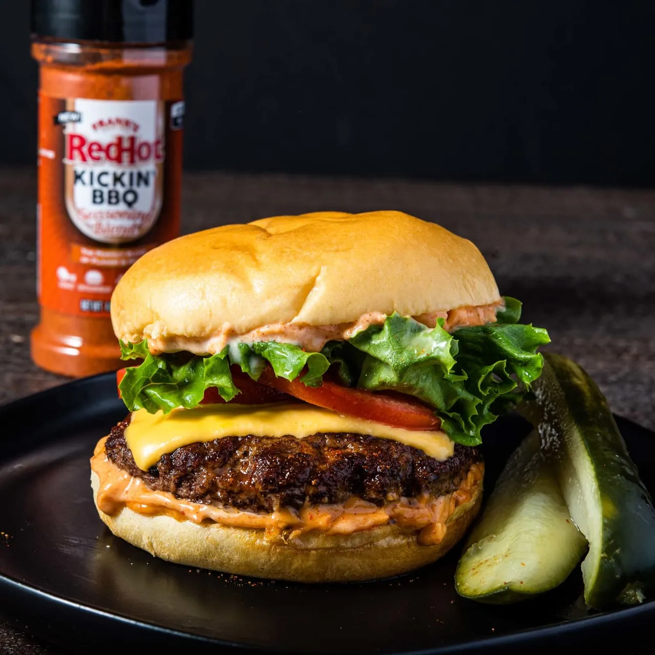 Frank's RedHot Kickin BBQ mix spezie barbecue 139 g affumicato