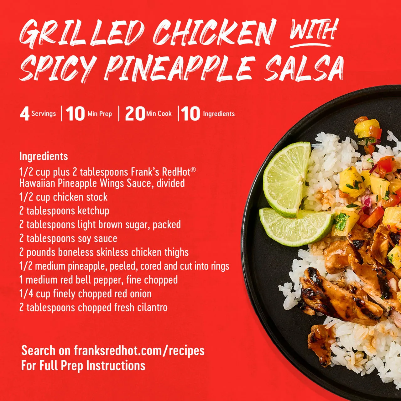 Frank's RedHot Pineapple salsa wings 355 ml dolce piccante