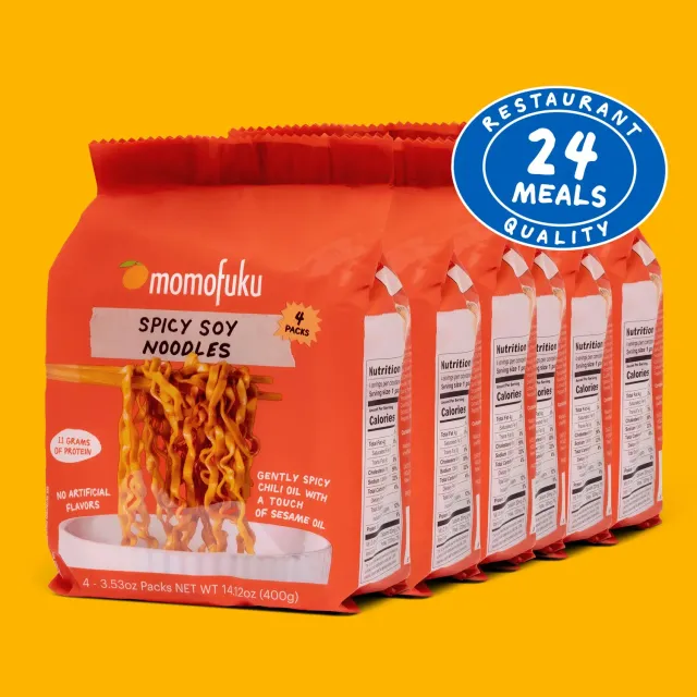 Momofuku Spicy Soy Noodles 24 pezzi piccanti