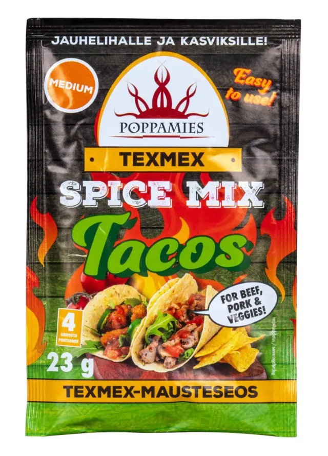 Poppamies Texmex Tacos mix spezie 23g medio