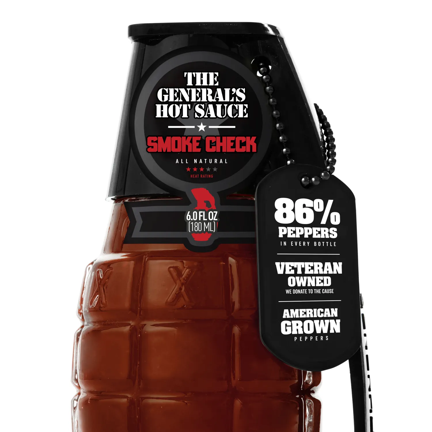 The General's Smoke Check salsa piccante singola affumicata media
