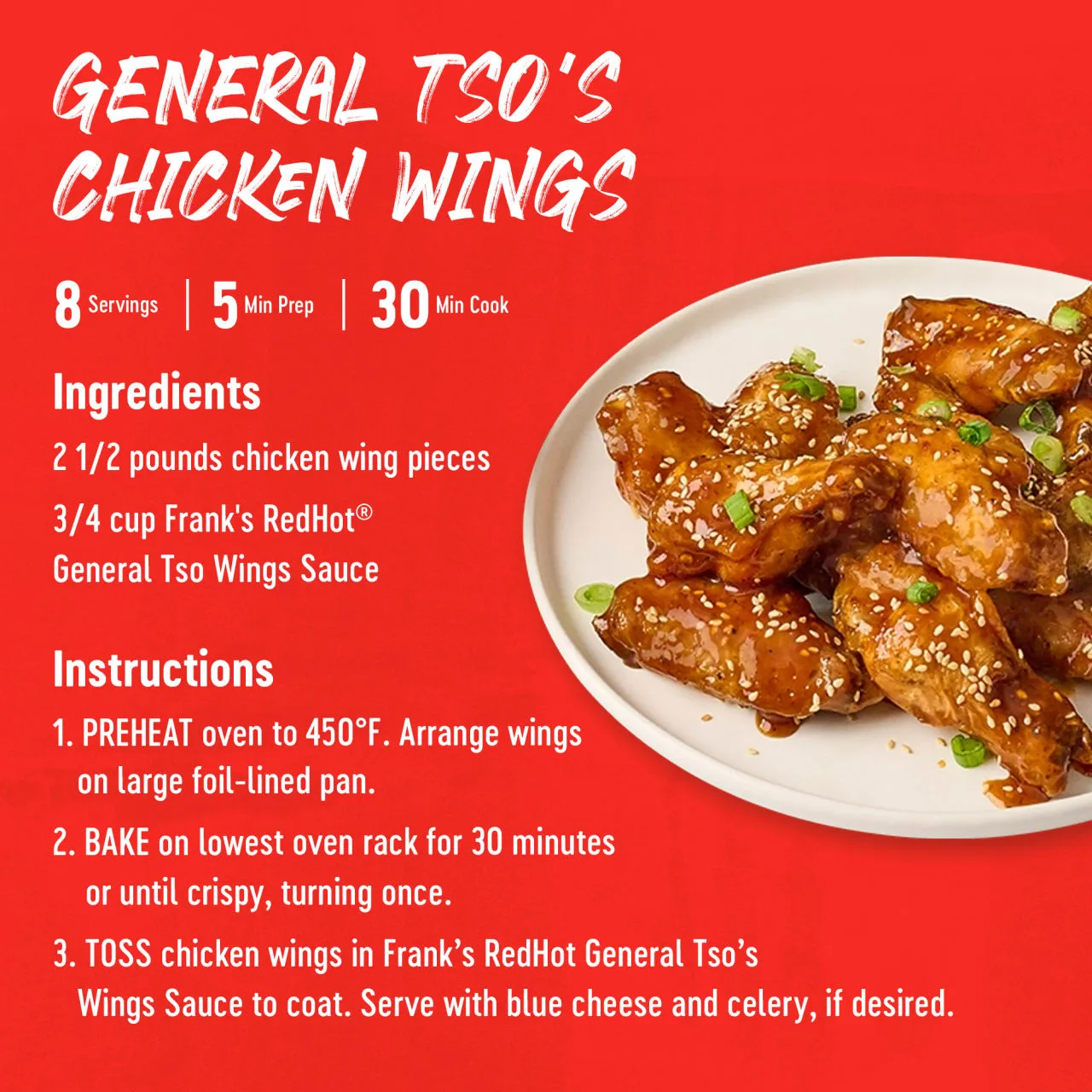 Frank's RedHot General Tso salsa wings 355 ml agrodolce