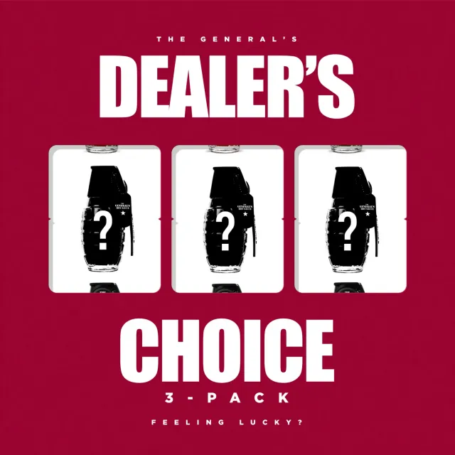 The General's Dealer's Choice salsa piccante 3 bottiglie miste