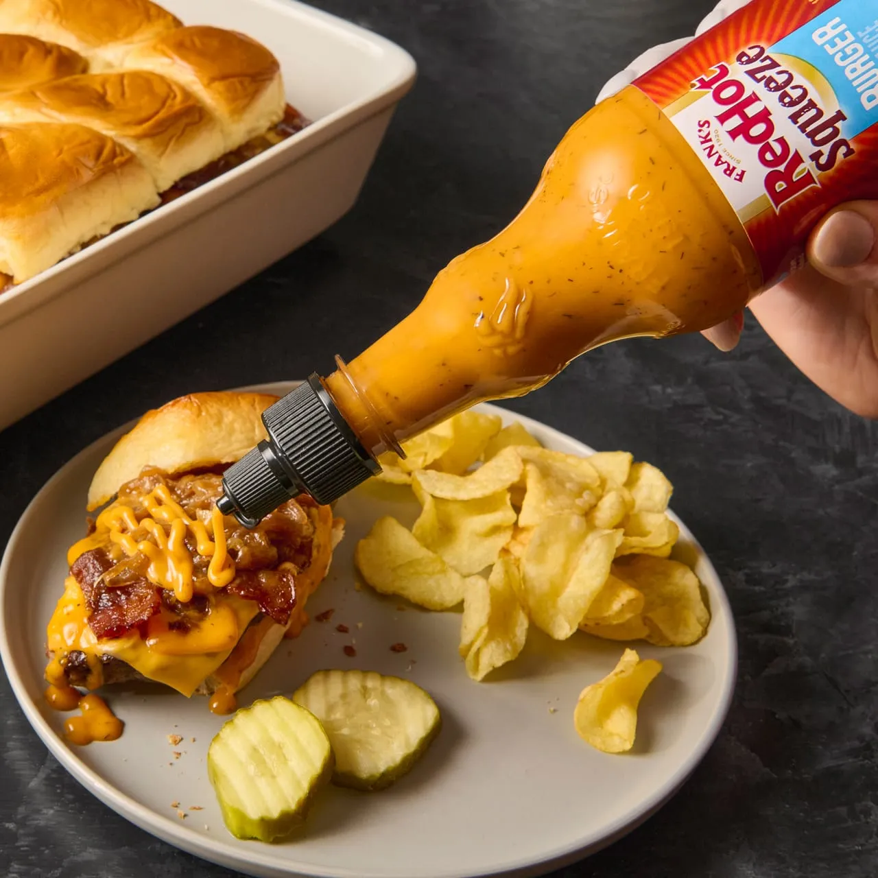 Frank's RedHot Burger salsa squeeze 355 ml piccante