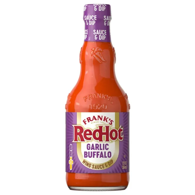 Frank's RedHot Garlic Buffalo salsa wings 2x355 ml aglio
