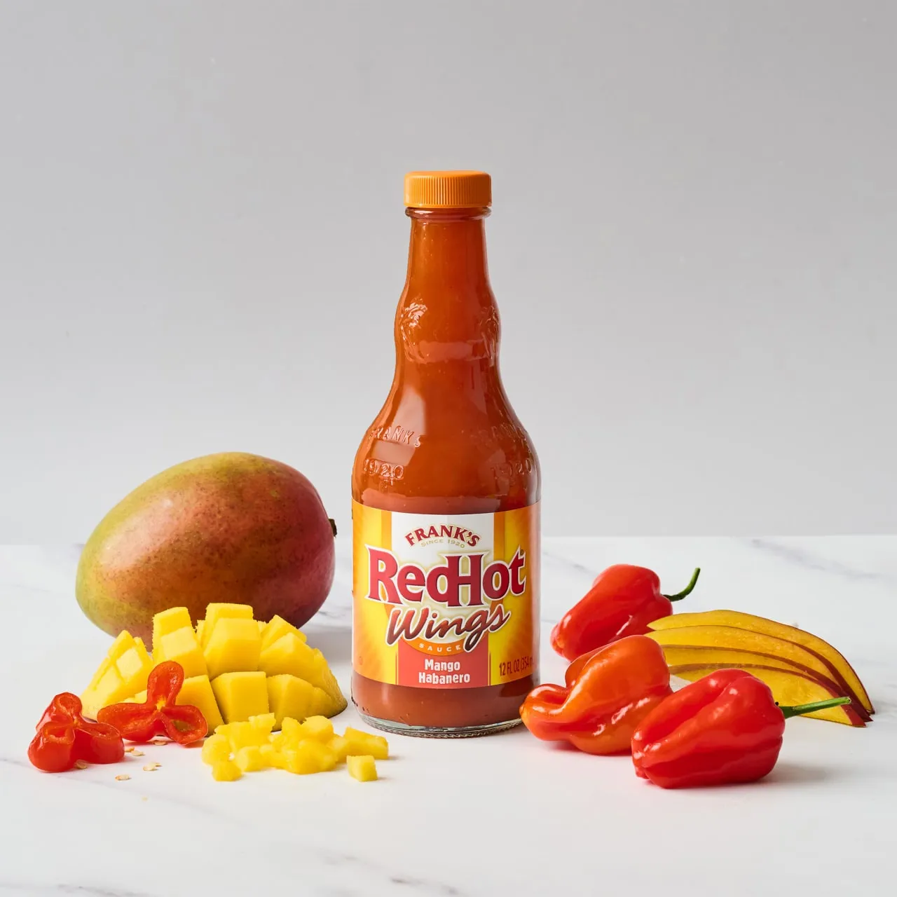 Frank's RedHot Mango Habanero salsa wings 355 ml dolce piccante