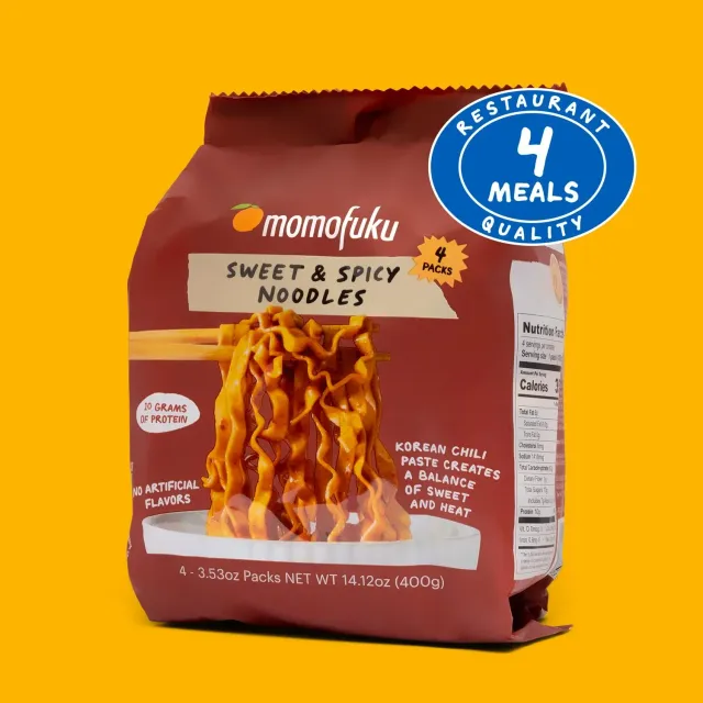 Momofuku Sweet & Spicy Noodles noodle 4 pack dolci piccanti