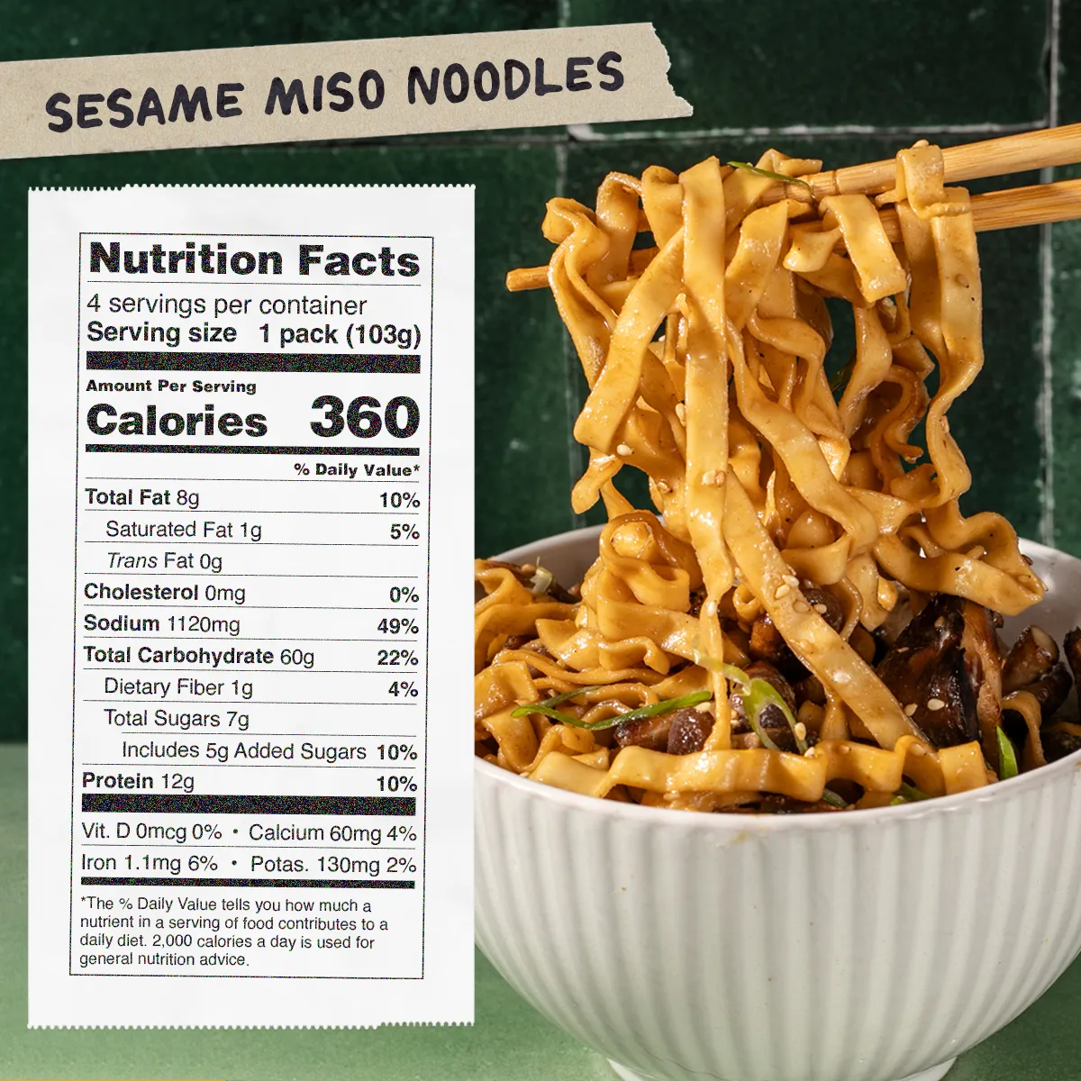 Momofuku Sesame Miso noodles 4 pack saporiti