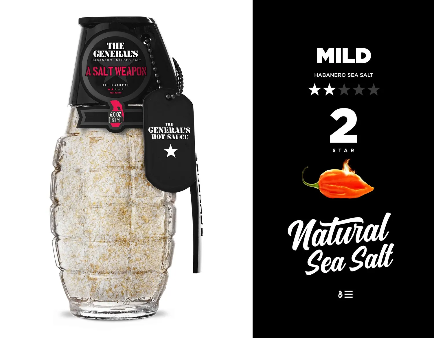 The General's A Salt Wave sale piccante 3 pezzi habanero