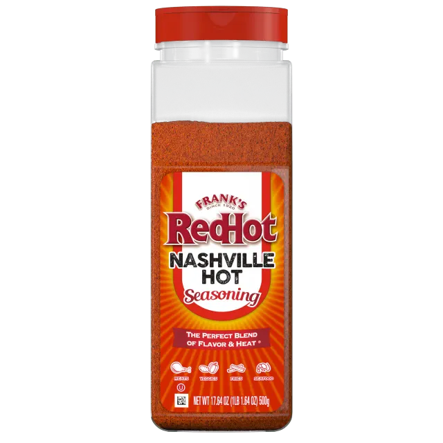 Frank's RedHot Nashville Hot condimento 500g pollo fritto