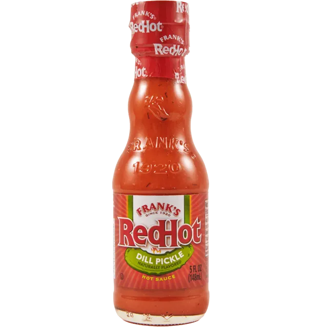 Frank's RedHot Dill Pickle hot sauce 2 pezzi gusto aneto
