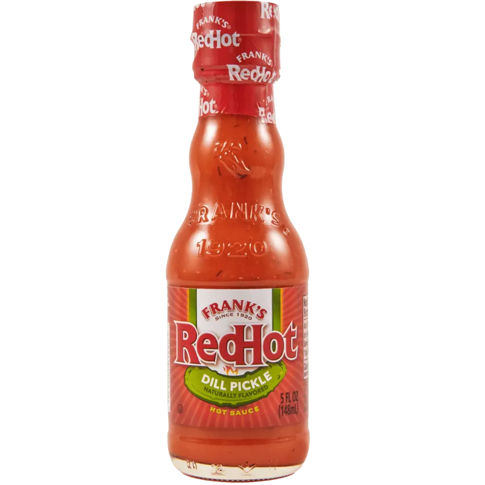 Frank's RedHot Dill Pickle hot sauce 2 pezzi gusto aneto