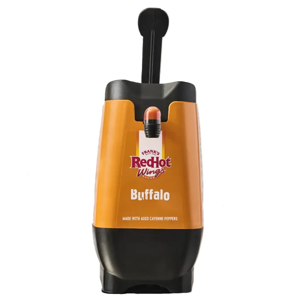 Frank's RedHot Buffalo dispenser salsa professionale horeca
