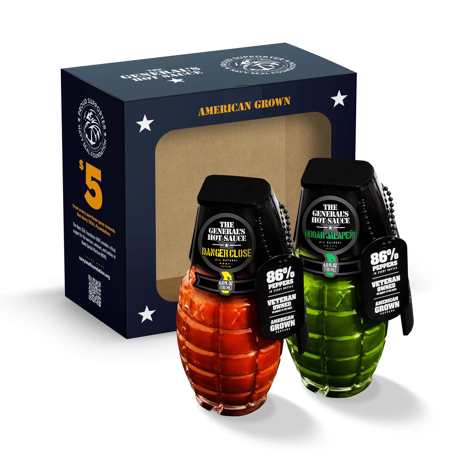 The General's Navy SEAL salsa piccante duo Danger Close Hooah