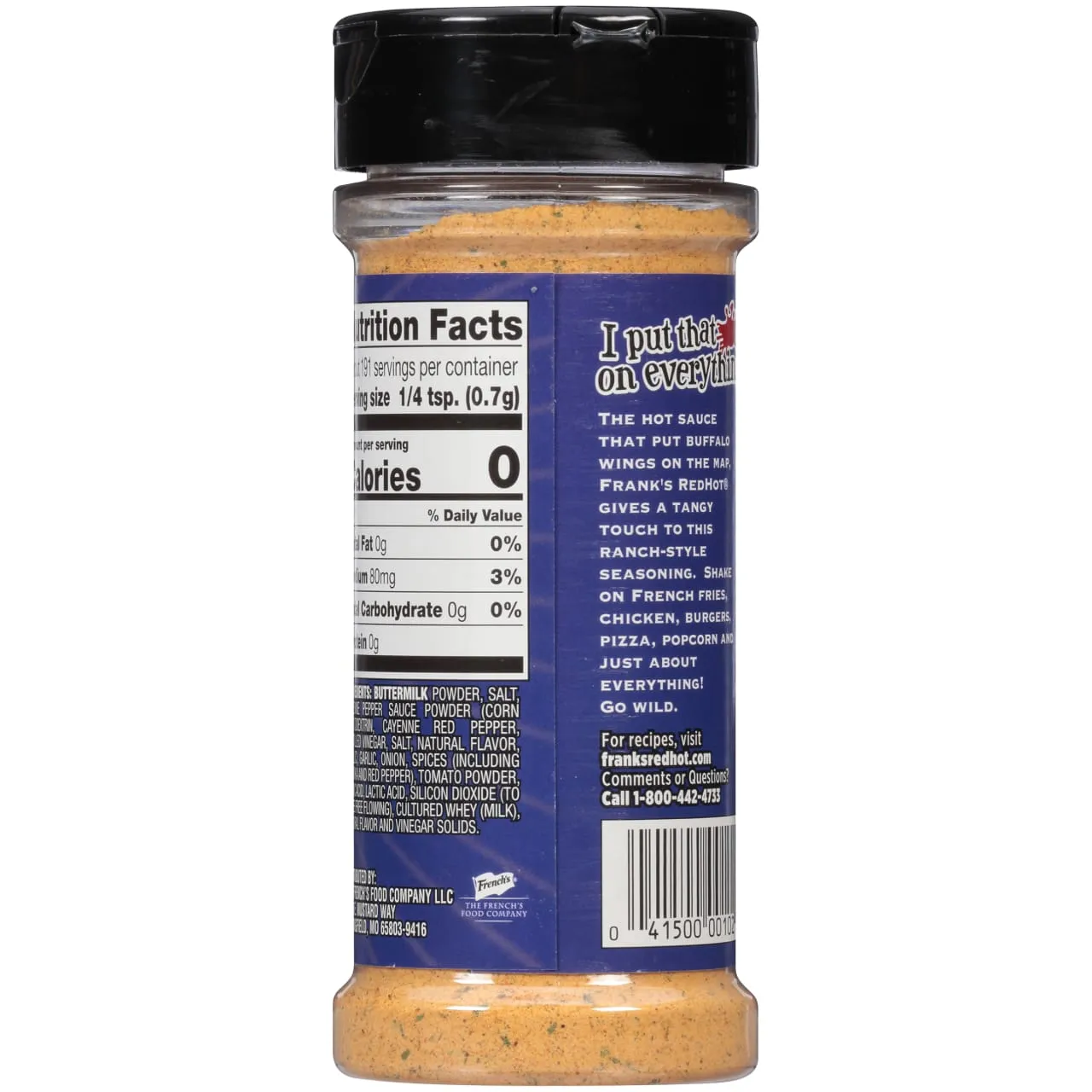 Frank's RedHot Buffalo Ranch mix spezie 135 g piccante medio