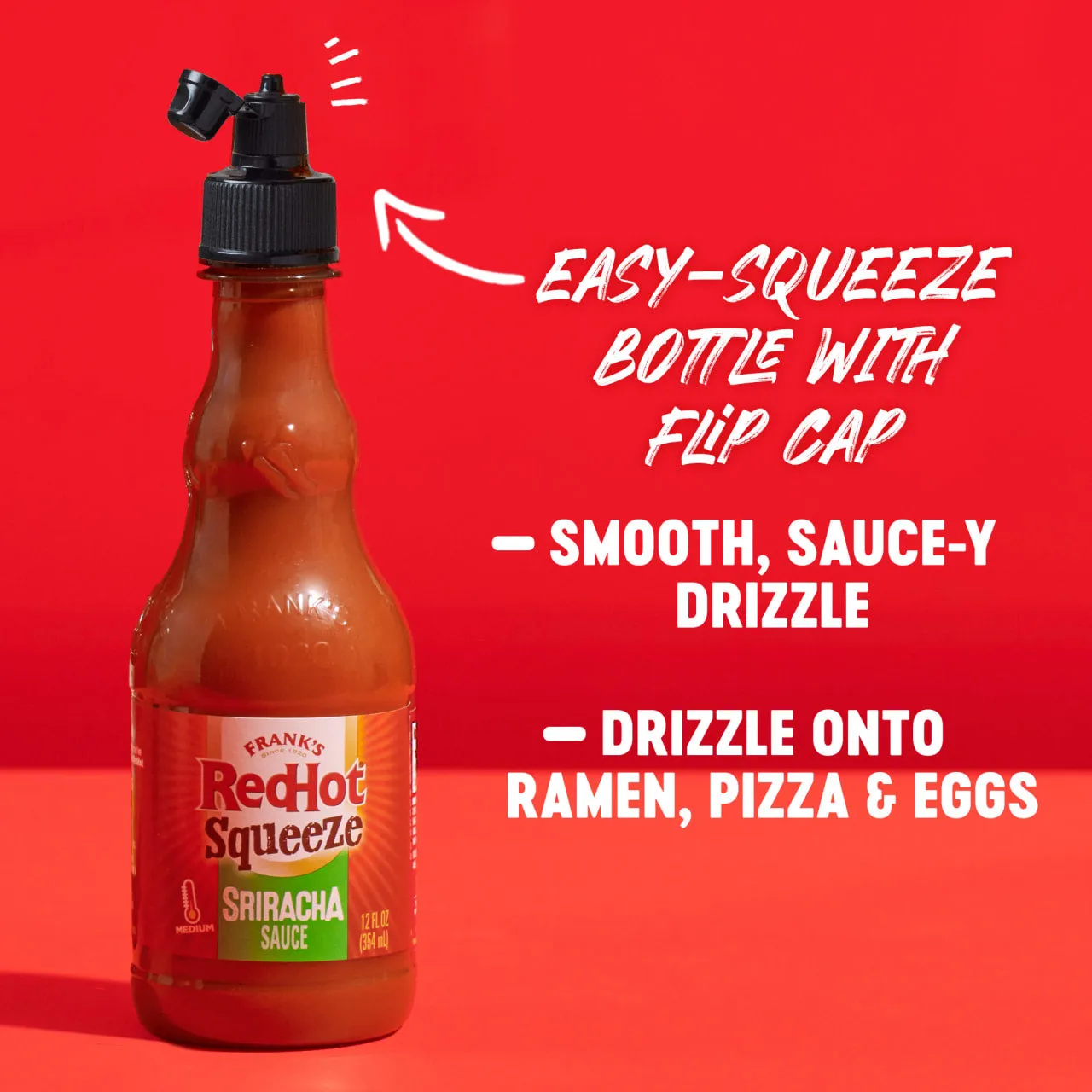Frank's RedHot Sriracha salsa squeeze 355 ml forte
