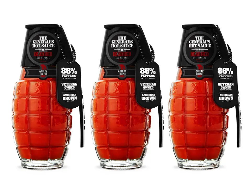 The General's Red Wave salsa piccante 3 bottiglie Dead Red
