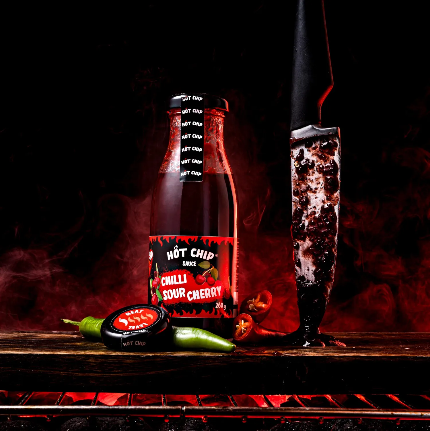 Hot Chip Salsa Chili Amarena 260 ml bassa piccantezza