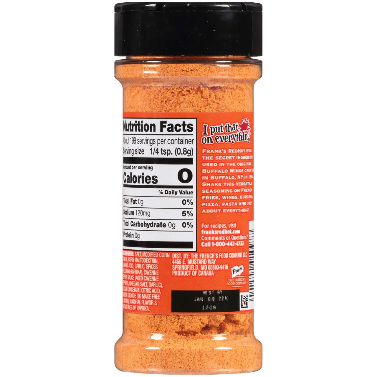 Frank's RedHot Buffalo mix spezie 159 g piccantezza media