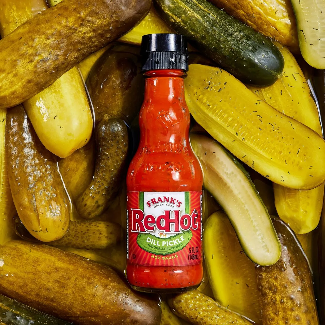 Frank's RedHot Dill Pickle hot sauce 2 pezzi gusto aneto