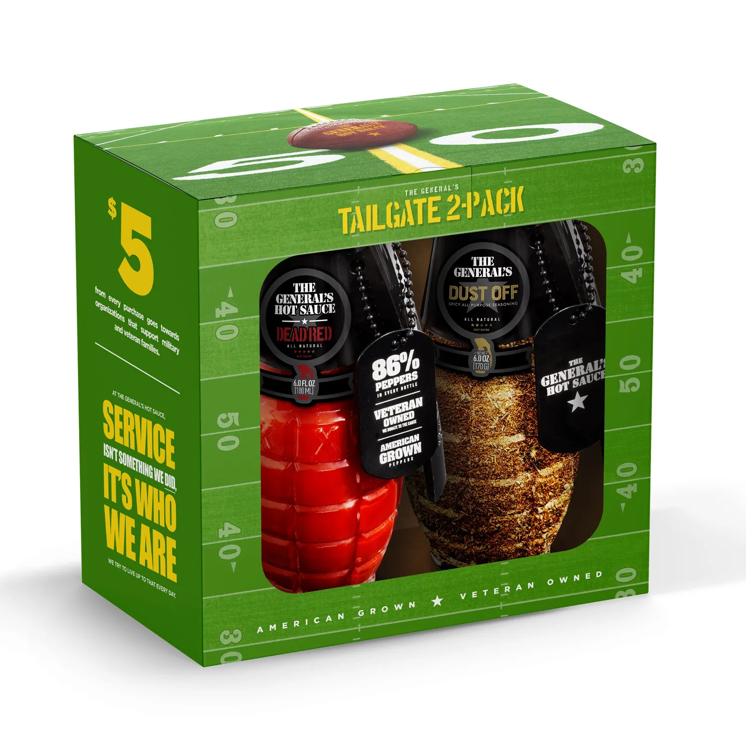The General's Tailgate box regalo salsa Dead Red + spezie media