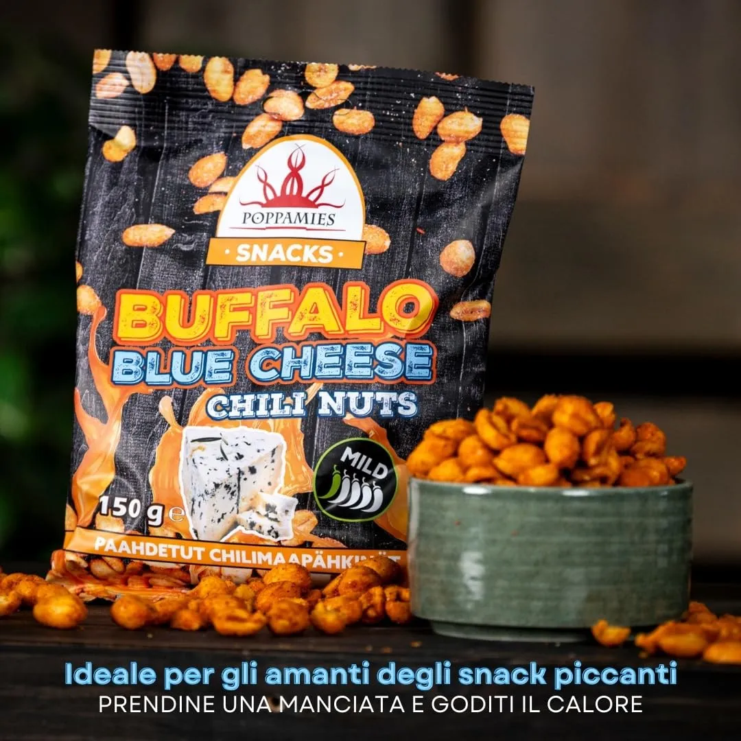 Poppamies Buffalo Blue Cheese arachidi 150g delicate