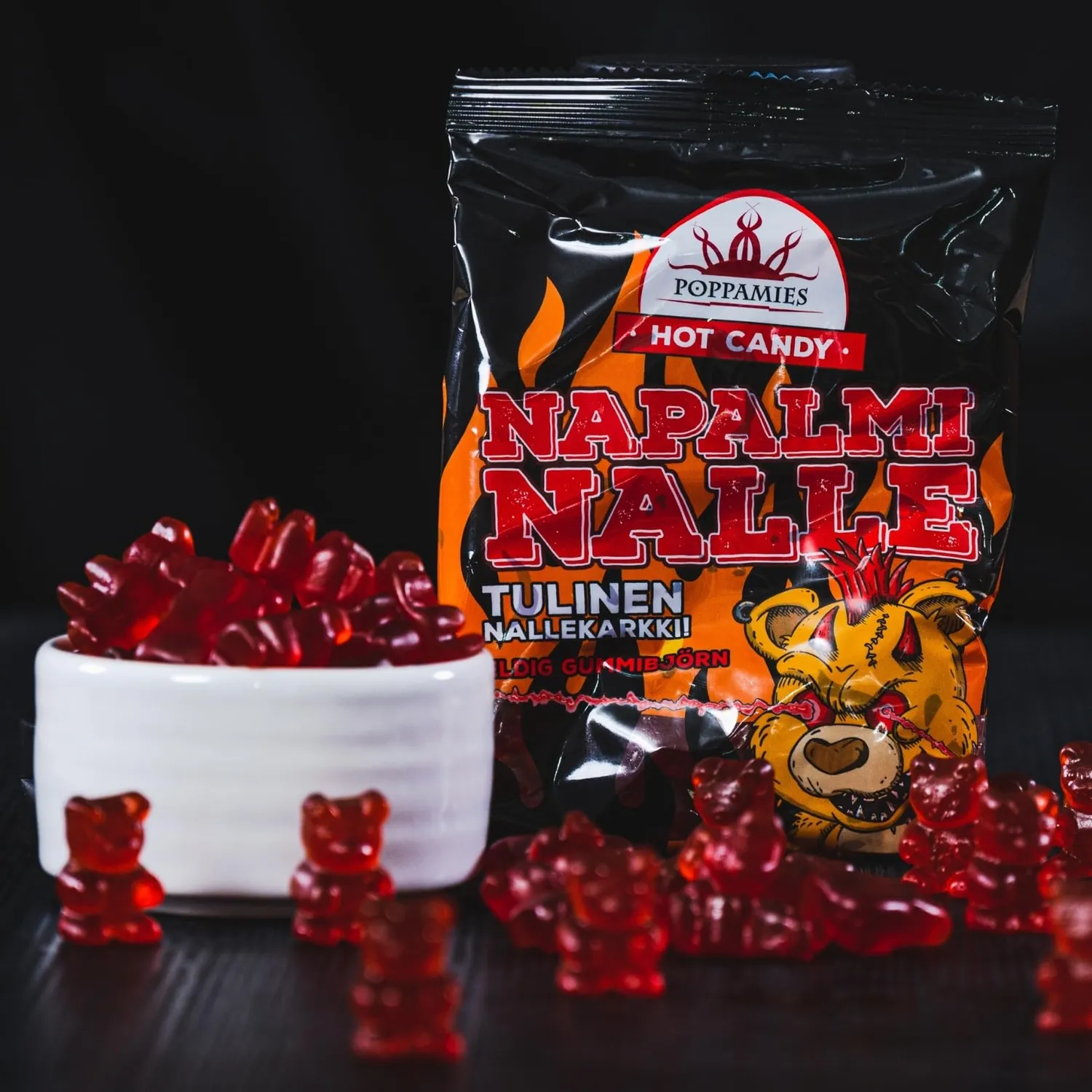 Poppamies NapalmiNalle caramelle gommose 125g habanero