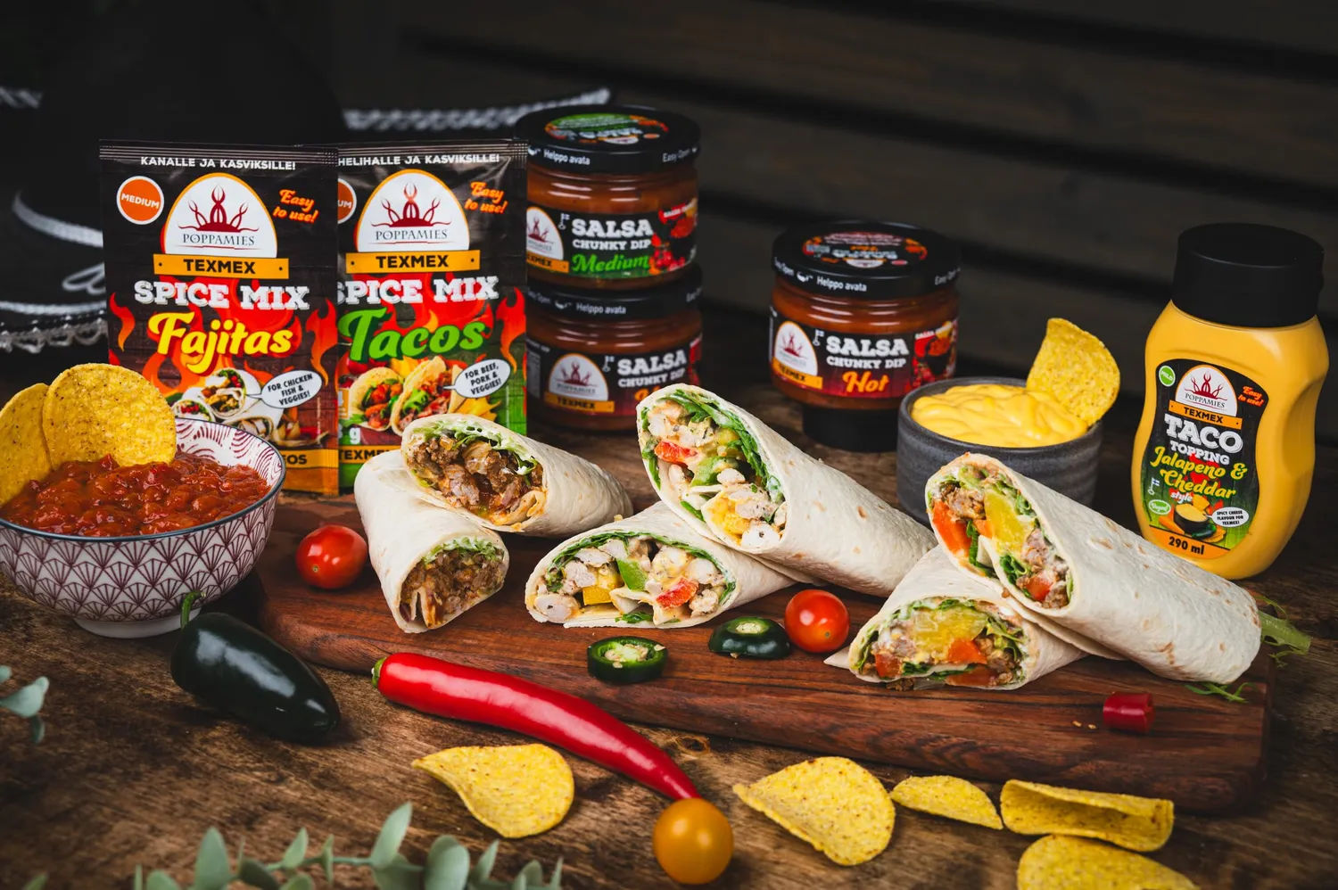 Poppamies Texmex Tacos mix spezie 23g medio