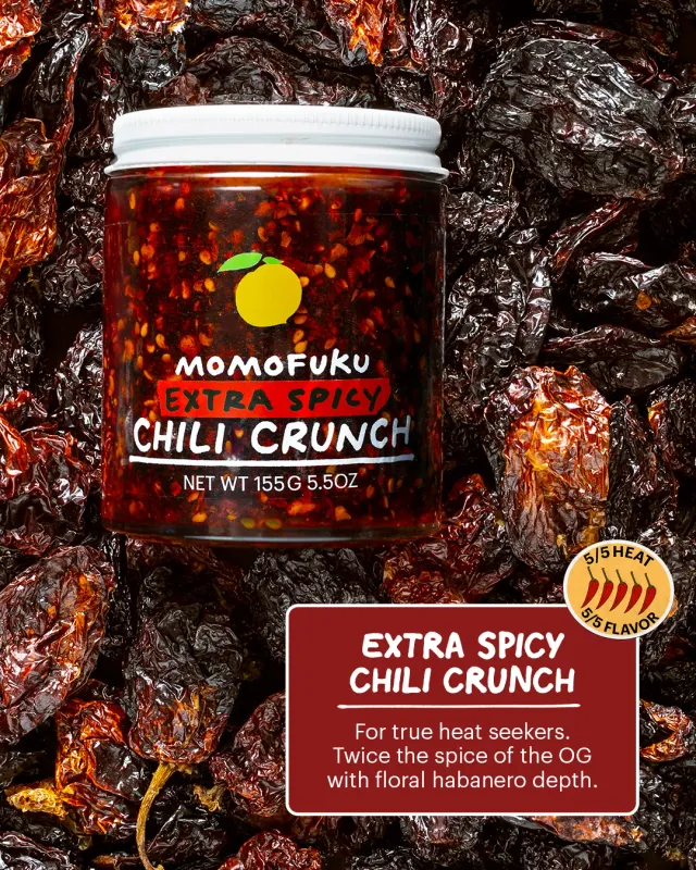 Momofuku Extra Spicy Chili Crunch habanero forte