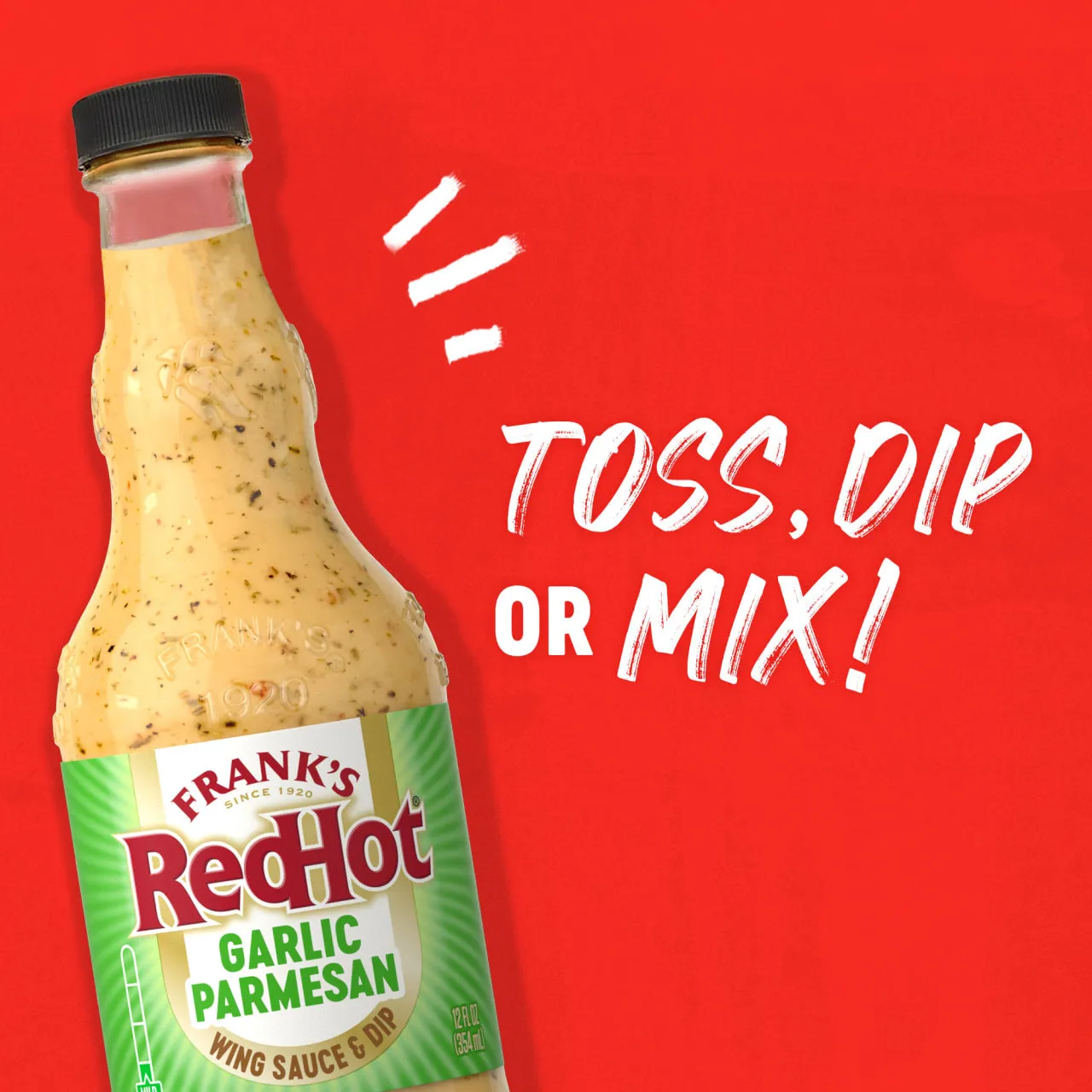 Frank's RedHot Garlic Parmesan salsa wings 355 ml piccantezza leggera