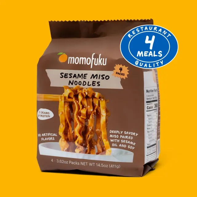 Momofuku Sesame Miso noodles 4 pack saporiti