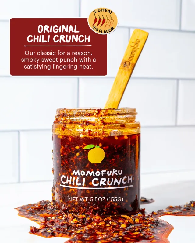 Momofuku Chili Crunch olio piccante croccante