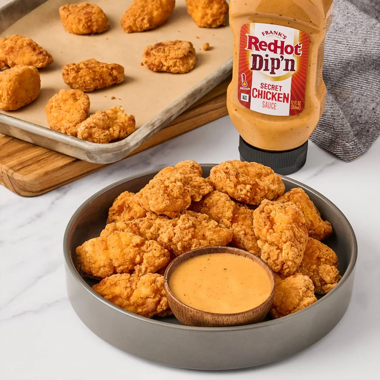 Frank's RedHot Secret Chicken salsa dip pollo 354 ml cremosa