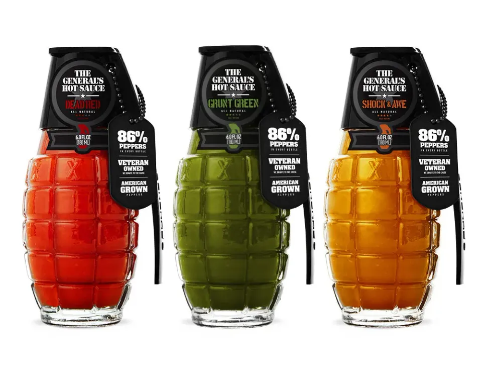 The General's Triple Threat salsa piccante 3 bottiglie classiche