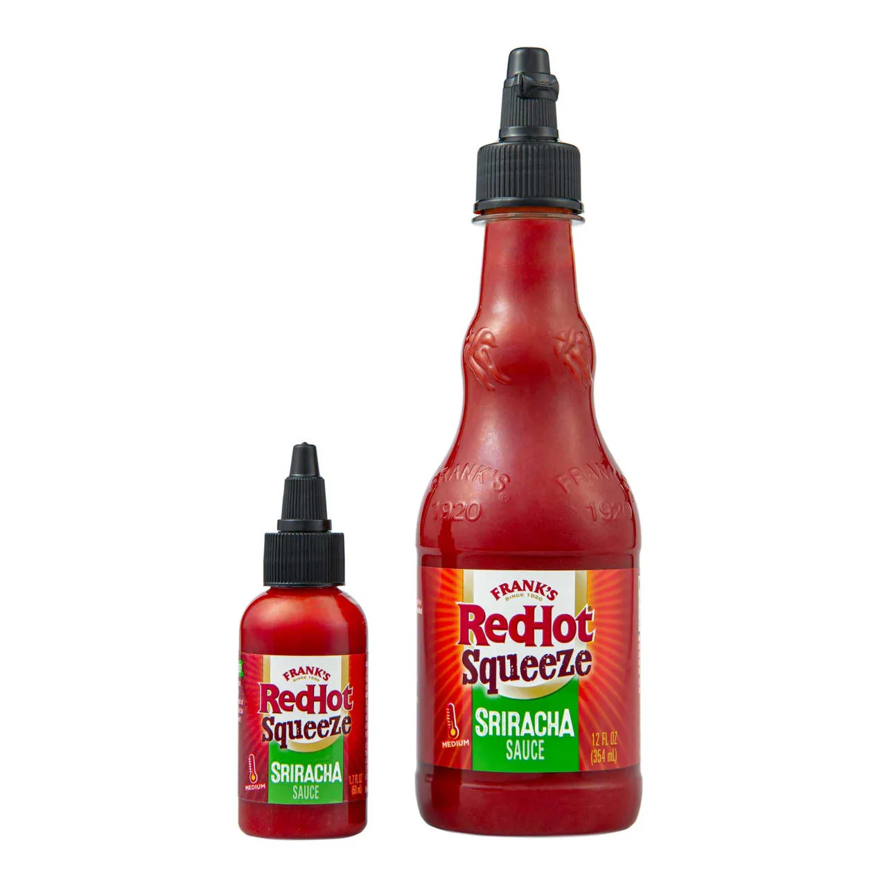 Frank's RedHot Sriracha Mini Squeeze salsa piccante 50 ml affumicata
