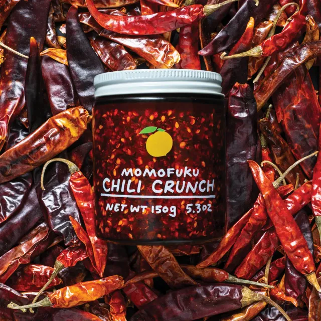 Momofuku Chili Crunch olio piccante croccante 4 vasetti