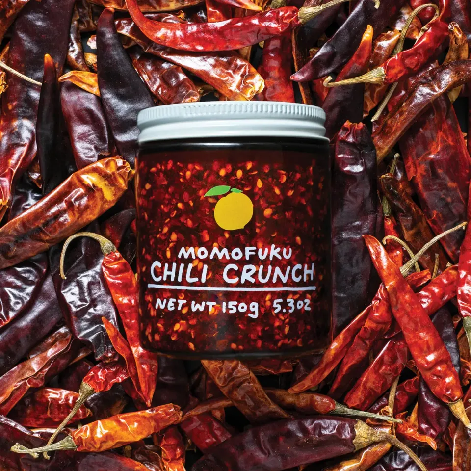 Momofuku Chili Crunch olio piccante croccante 4 vasetti